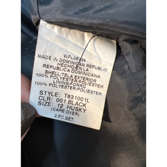 Retro Kids Black Blazer 12 Double breasted Jacket - Picture 7 of 8